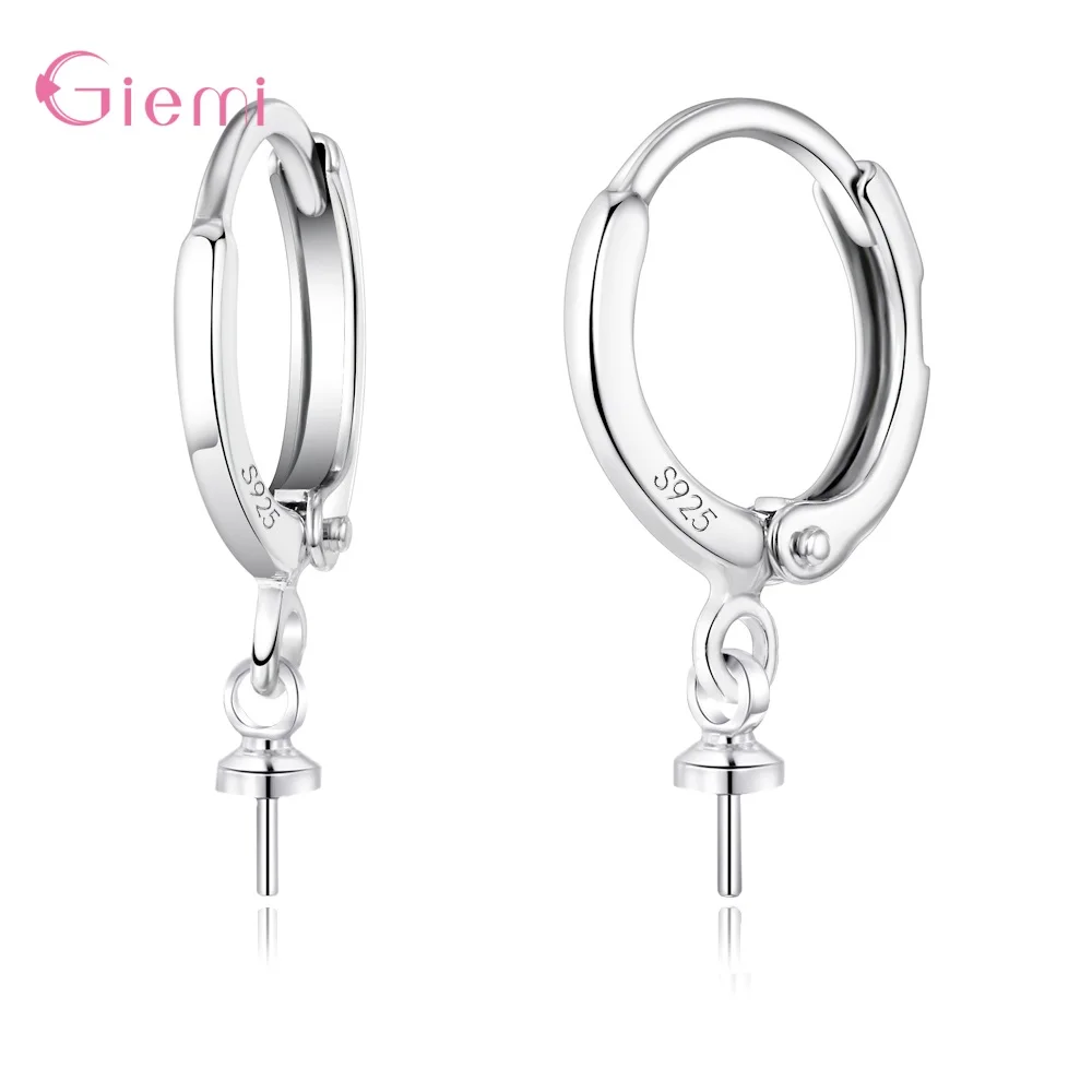 10 stücke 925 Sterling Silber Ohrring Haken Earwire Ohrringe Fitting Ohr Einstellung Basis für DIY Schmuck Machen Zubehör – Detail 5