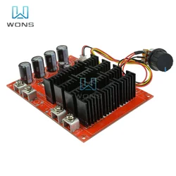 10-50V 60A DC Motor Speed Control Switch 3000W 60A 50V Speed Controller PWM Motor Speed Regulator for LED Light Emitting