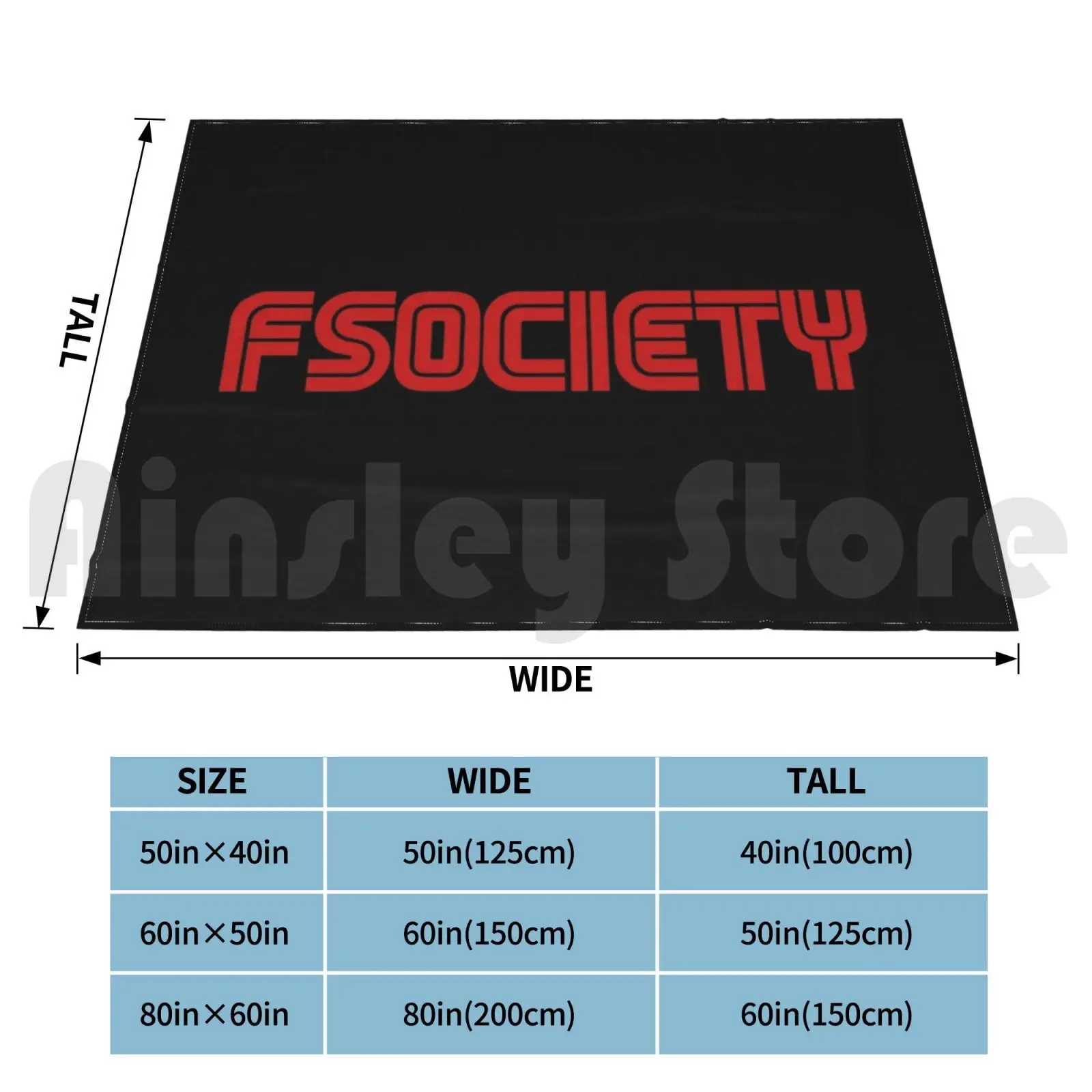 Fsociety-Red Edition Blanket For Sofa Bed Travel Mr Robot Mr Robot Fsociety Society Rami Malek Rami Malek