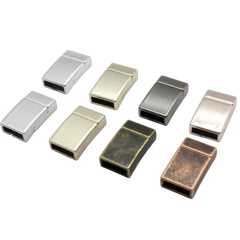 Do płaskich skórzanych zapięć magnetycznych o średnicy 10 mm. Bransoletka zamykająca, 3 sztuki