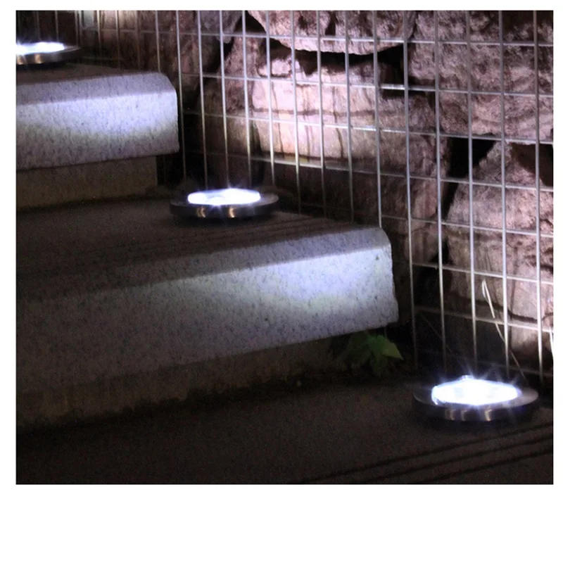 LED Solar  Lawn Light Warm/Cool White Ground Lamp Waterproof Buried/Garden/Landscape Channel Outdoor Lighting