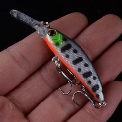 One Piece 70mm 6g CrankbaitsFishing Lures Artificials Fishing Lure River Minnow Pesca Pencil VIB Hard Bait Wobblers With 3D Eyes