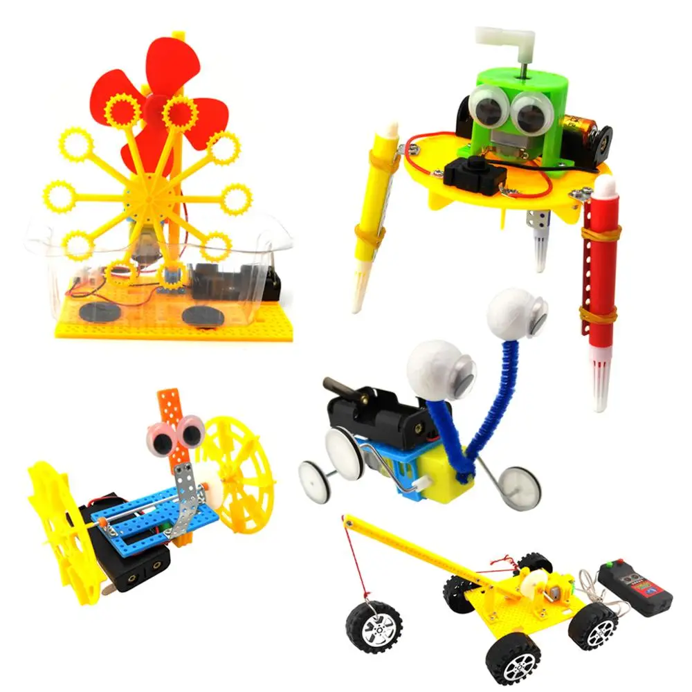 DIY STEM Toys for Kids,Electric Motor Robotic Science Kits,Building Science Experiment Kits