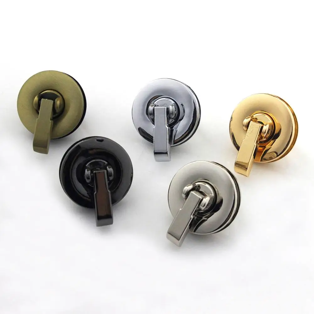 1pcs Metal Round Bag Turn Lock Twist Lock Clasp for Leather Craft Women Bag Handbag Shoulder Bag Purse DIY Hardware Accessories