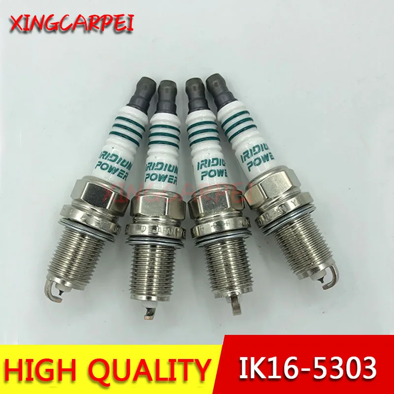 Ik16 5303 4pcs/lot Iridium Spark Plugs Ik16-5303 For Toyota Hyundai Kia Mercedes-Benz Audi Honda Infiniti Car Candles Glow Plug