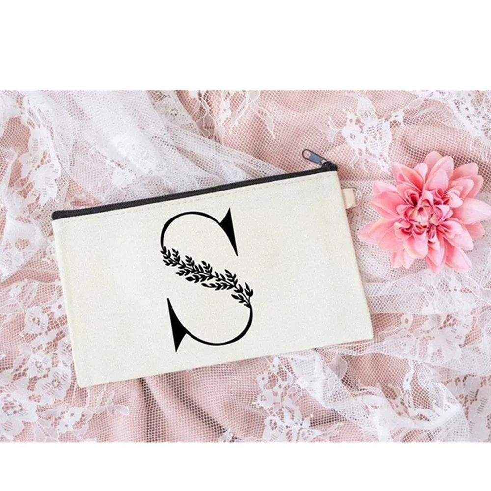 Personalized Bridesmaid Makeup Bag, Custom mother of the bride Make up Bag, Bride Proposal Gift bag Maid of Honor Cosmetic Bag