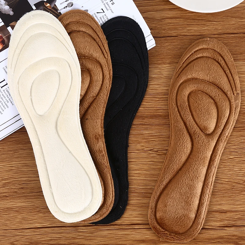 

NEW Warm Insoles Plus Velvet Thick Comfortable Shock Absorption Sweat Absorption Soft Foot Running Sports Insole For Men Women