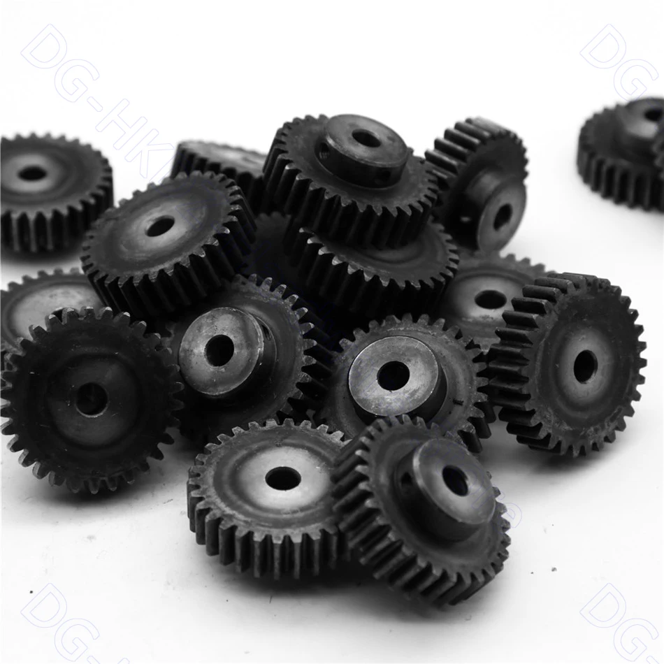 1.5M Spur Gear 12T-60T Metal Transmission Gear 45# Steel Pinion 1.5 Mod 12 15 20 25 30 35 40 50 60 Teeth Motor Parts Accessories