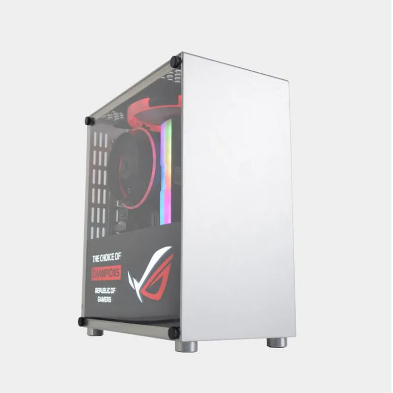 

PC Aluminum Case ITX MINI Game Safe Cabinet SFX Power Supply For GTX1660 2070 Graphics Card Computer Empty Chassis D