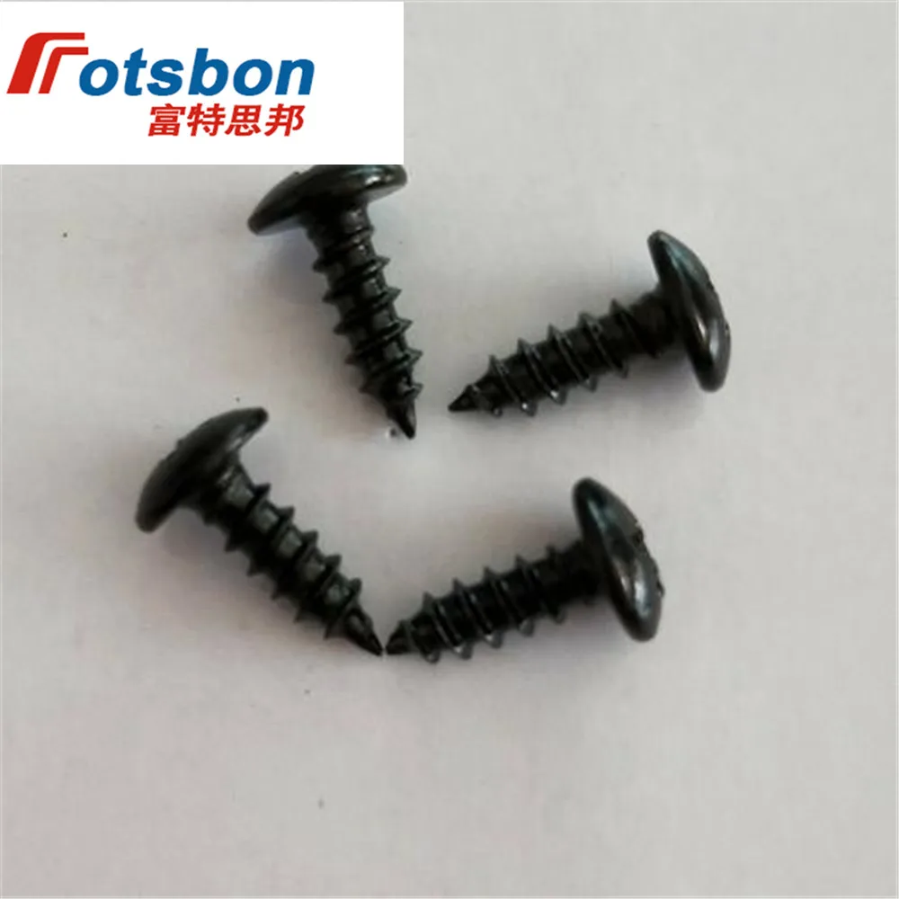 M3/M4/M5 Cross Recessed Truss Head Tapping Screws Large Flat Round Black Screw Vis Tornillos Parafuso Phillips Plaine JIS B1122 3