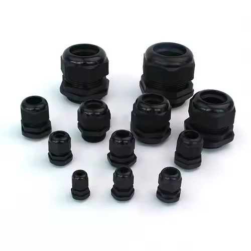 1/2/5/10pcs Waterproof Cable Gland Cable Entry IP68 PG7-PG36  White/Black Nylon Plastic Connector Joint - Image 2