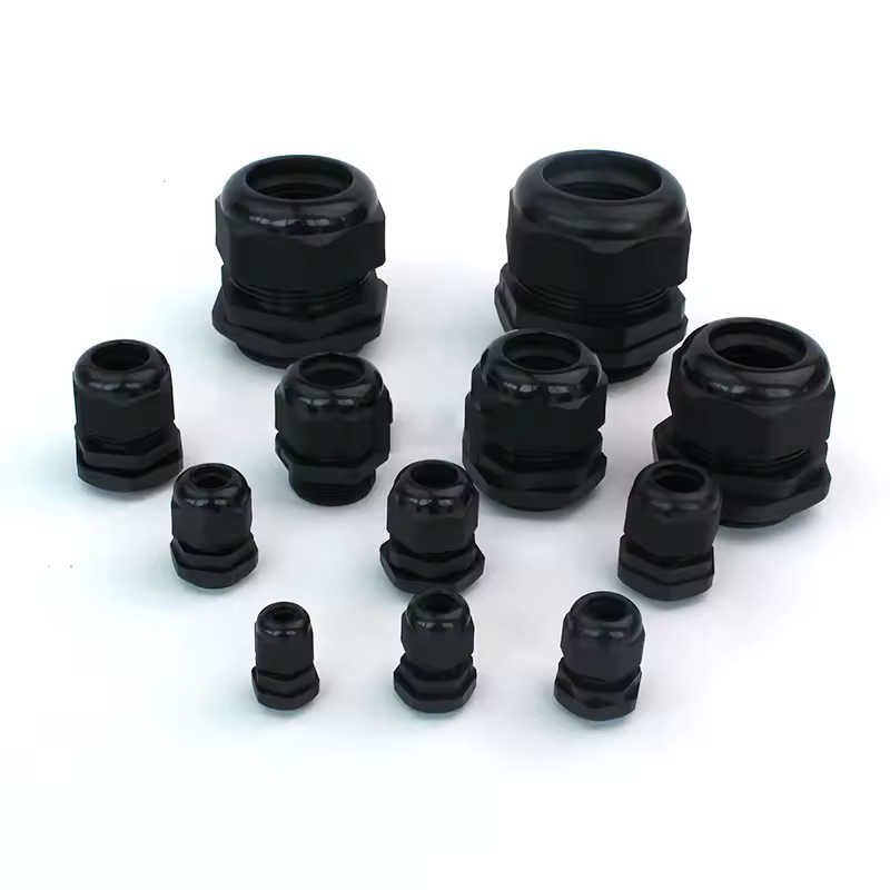 1/2/5/10pcs Waterproof Cable Gland Cable Entry IP68 PG7-PG36  White/Black Nylon Plastic Connector Joint - Image 2