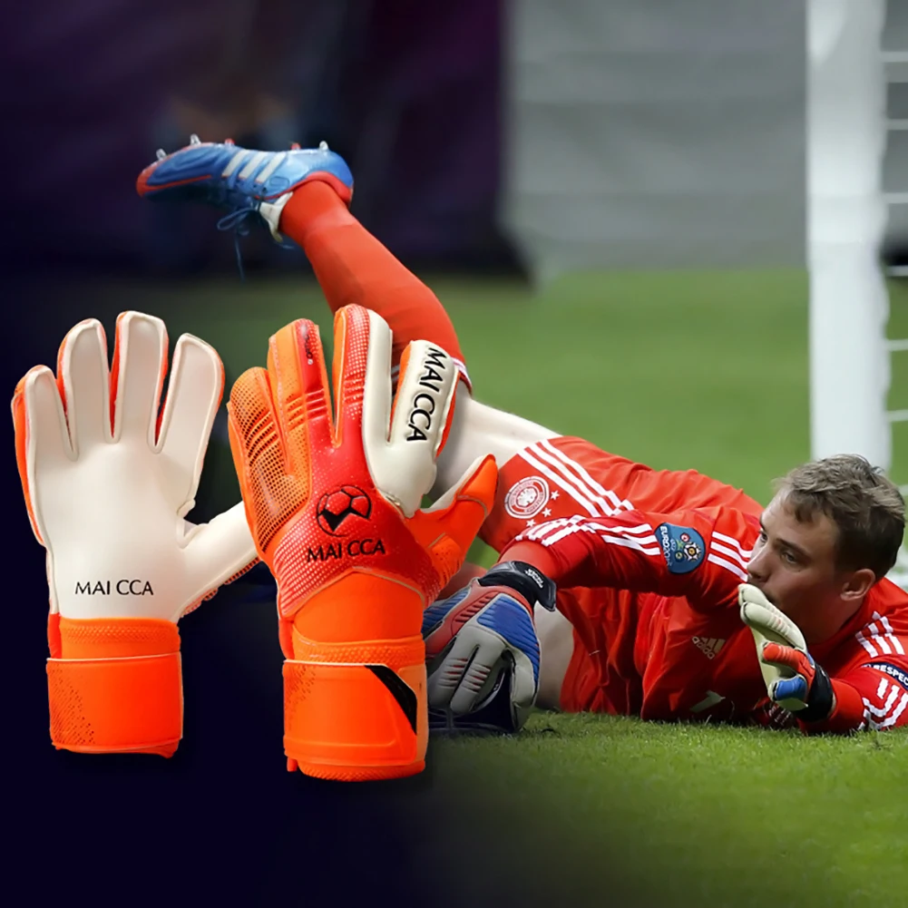 Soccer Goalkeeper Glvoes Latex Finger Protection For Children Kids Football Goalie Gloves With Finger Protector New Dropshipping