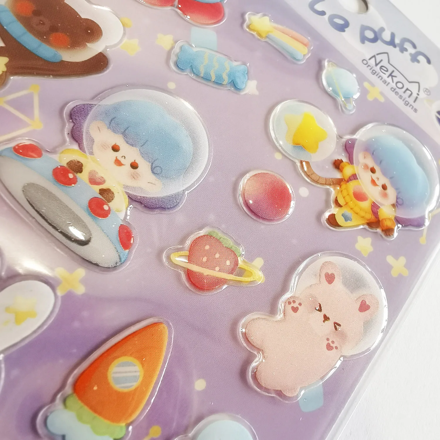 Kawaii dziewczyna naklejki dla scrapbookingu przezroczysty jeden arkusz naklejki telefon komórkowy dekoracyjne rzemiosło Hobby DIY Journaling dostaw