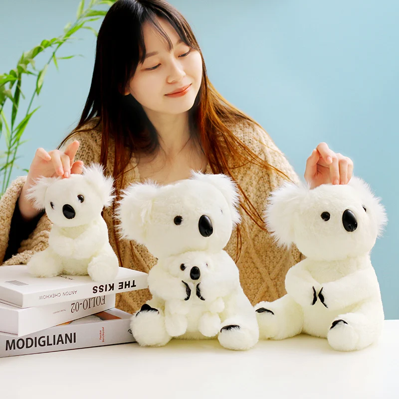 Big Soft Koalas Bear Plush Toys Adventure Koala Doll Kawaii Simulation Mother Kids Koalas Birthday Christmas Gift For Kids Baby