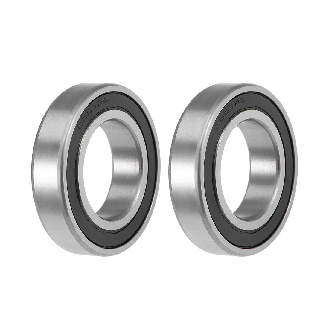 uxcell 2pcs 6007-2RS Deep Groove Ball Bearings Z2 35x62x14mm Double Sealed Carbon Steel