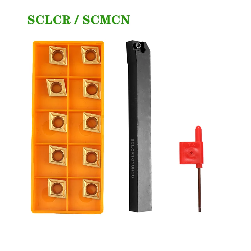 1PC SCLCR1010H06 SCLCR1212H06 SCLCR1616H09 SCMCN1010H06 SCMCN1212H06 CNC Lathe Turning Tool SCLCR Holder for CCMT CCGT Inserts