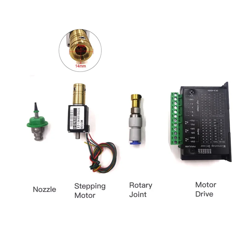 SMT DIY mounter connector JUKI Stepper motor double shaft rotary joint 503 504 nozzle Pick And Place Machine