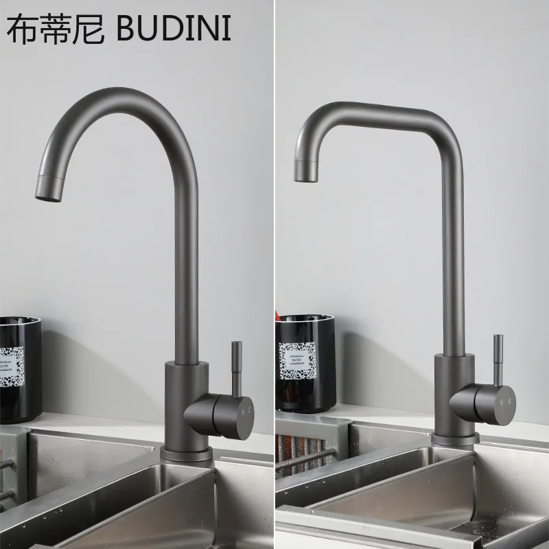 Basin Faucet Gun Grey Sink Tap Gold Square stainless steel Faucet Bathroom Sink Faucet Hot And Cold Water Tap