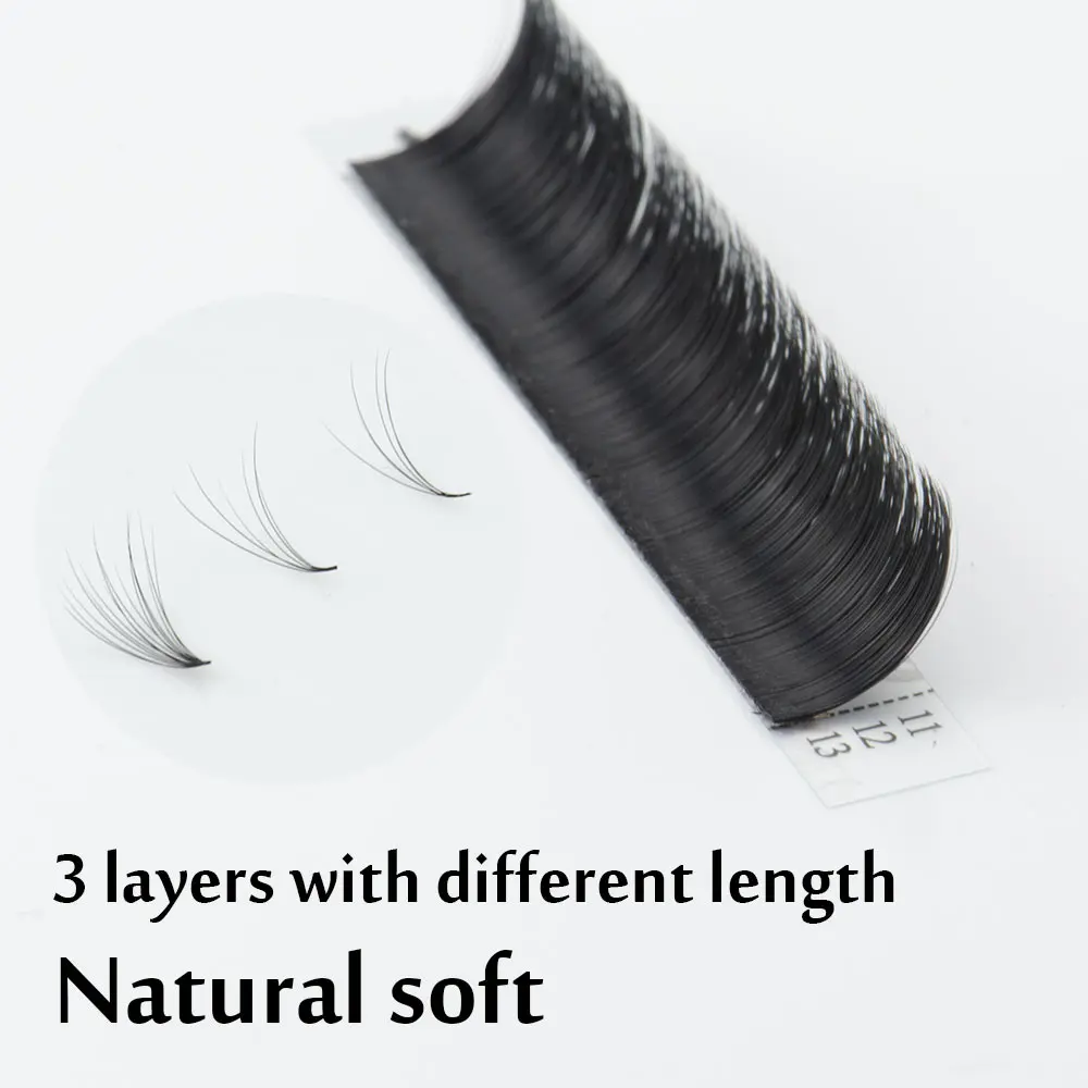 LAGEE Autofan False Eyelashes Easy Fanning Eyelash Extensions Blossom Bloom Mega Volume Mink Fast Fanning Lashes from Nagaraku