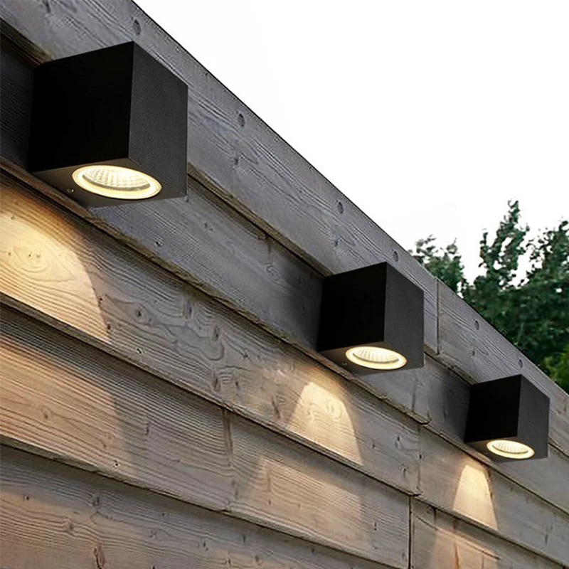 Imagem -05 - Led Cob Lâmpadas de Parede ao ar Livre à Prova Impermeável Água Luz Wandlamp Exterior Aplique Pared Luz Decoração para Casa Corredor Pátio Jardim