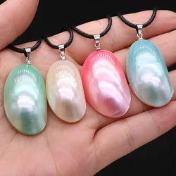 Natural Shell Pearl Necklace Pendant 20x35mm for DIY Jewelry Making Necklace Bracelet Home Decoration Gift