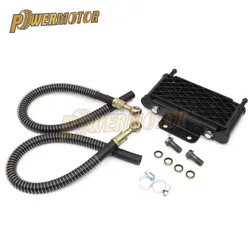Universal Motorcycle Oil Radiator Mini for Monkey 125 Kayo 50 70 90 110 125cc Engine ATV Dirt Pit Bike Motocross Oil Cooler Kit