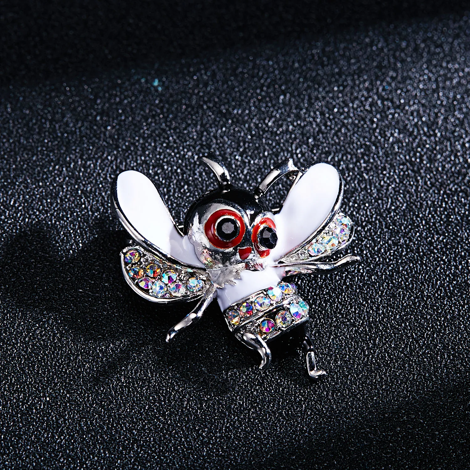 RINHOO Brand Design Cute Cartoon Insect Brooch Women Delicate Little Bee Brooches Rhinestone Pin Brooch Jewelry Gifts For Girl