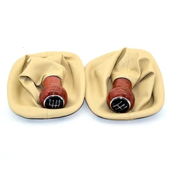 For VW Passat B5 B5.5 1997 1998 1999 2000 2001 2002 2003 2004 2005 Car-Styling 5 Speed Gear Shift Knob With Real PU Leather Boot