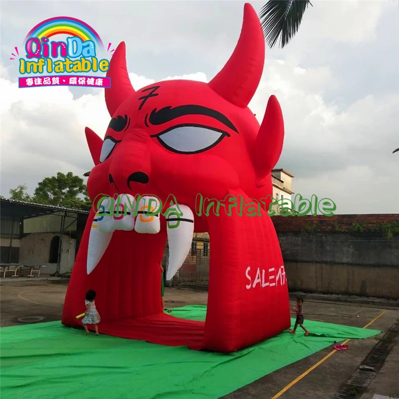 

Giant Inflatable Football Tunnel / Inflatable Mascot Tunnels Tunnel / Sport Mascot Entrance Mouth