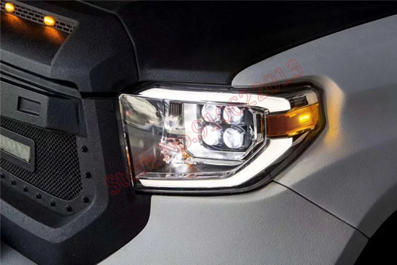 Car Front Headlight Cover For Toyota Tundra 2014-2017 Light Caps Transparent Lampshade Glass Lens Shell