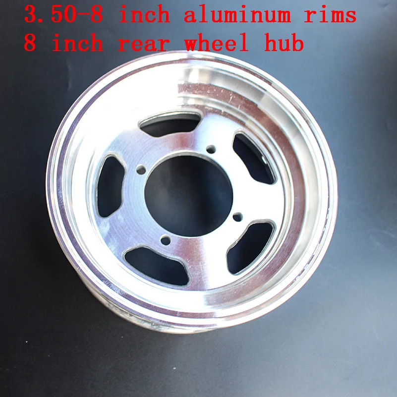 3.50-8 8 Inch for Small Monkey Motorcycle Accessories Aluminum Alloy Wheels Vacuum Circle Use 130/50-8 tire tyre   Bike