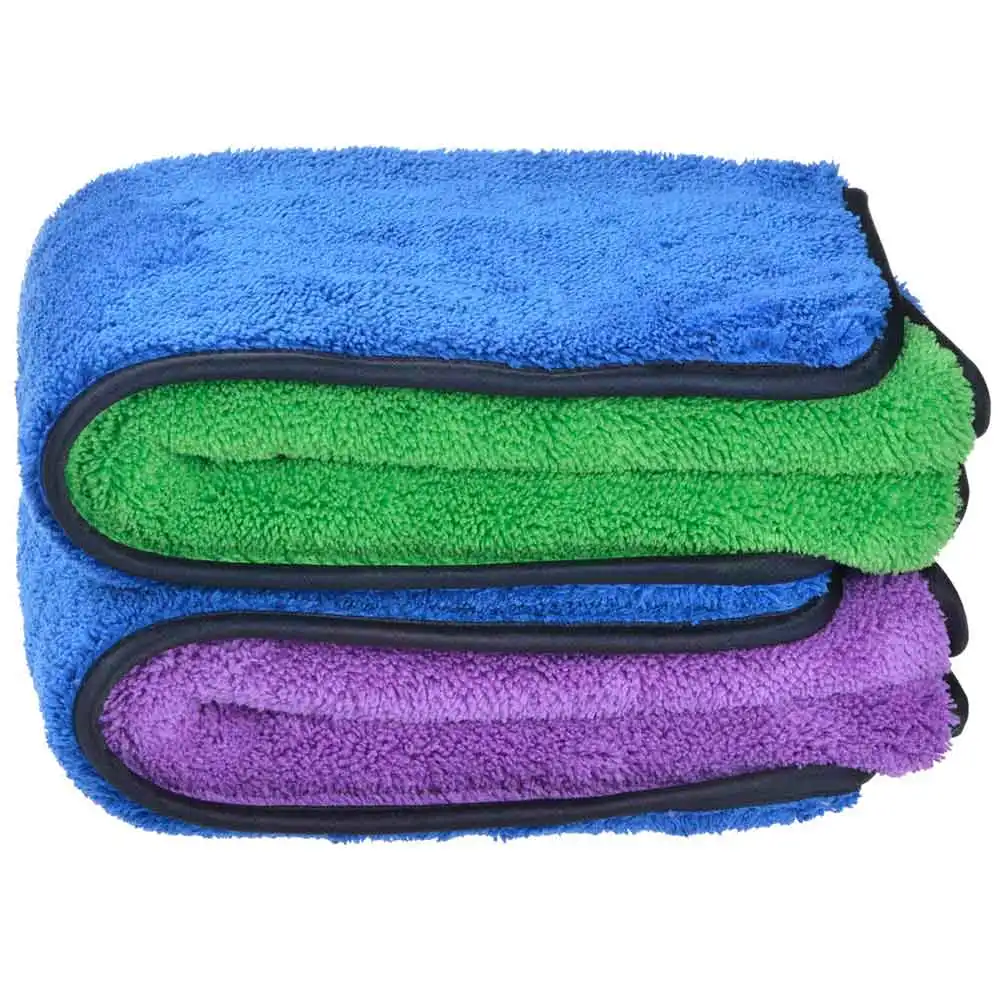 720gsm Plush Microfiber Auto Dish Cloth High Pile Micro Fiber Car Cleaning Cloths Rags Absorb Machine Washable 16