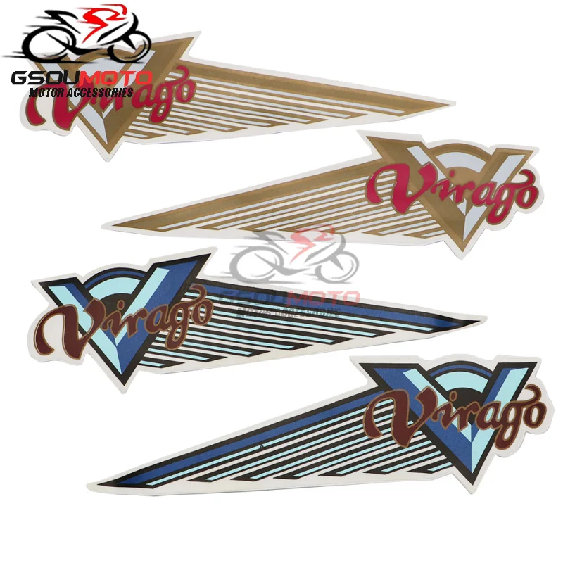 Motorcycle Tank Emblem Badge Sticker Decals  For Yamaha Virago XV125 XV250 XV400 XV 500 700 750 920 1000 1100 Fuel Gas Pad Decal