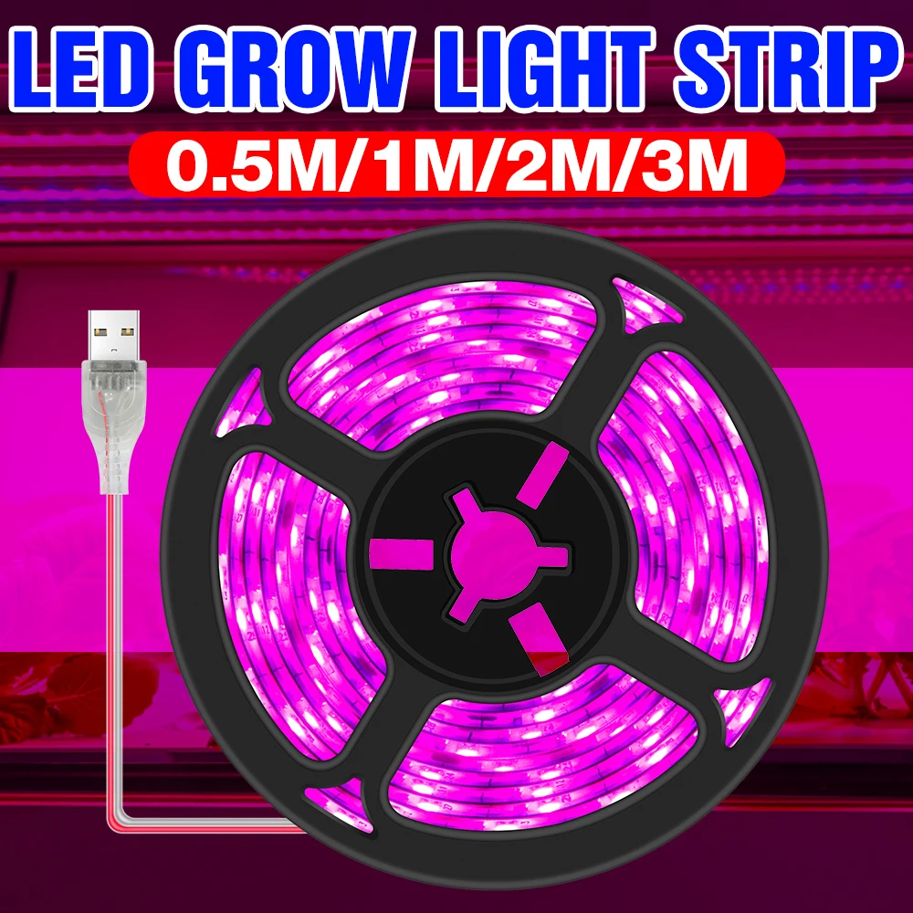 Led Plant Light Strip Led Growth Lamp Strip USB UV Plant Light Strip Greenhouses Hydroponic Light Organic Flower Planting Lamp