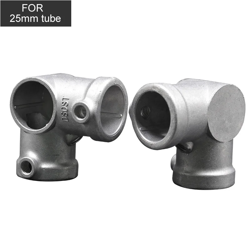 Aluminum alloy pipe connector,for 25mm diameter tube,Insert steel pipe elbow,no rust,DIY hanger fastener,Industrial artwork