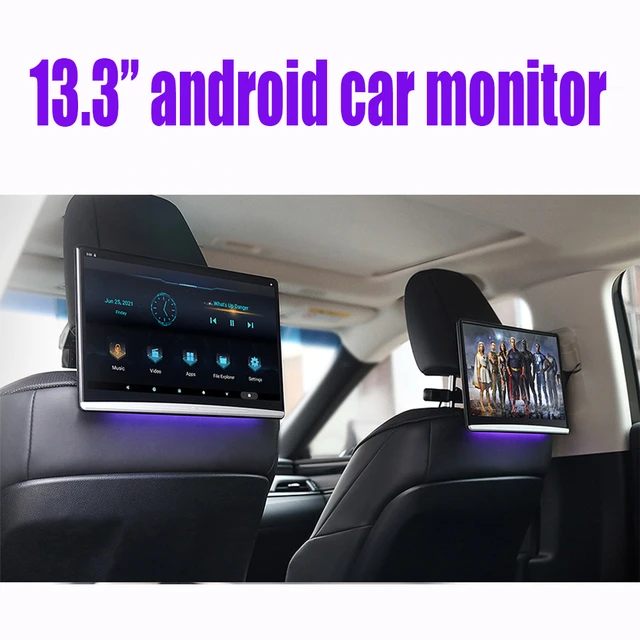 後部座席用の車のヘッドレストモニター,Android 32GB,  13.3インチ,2.5Dディスプレイ,1920x1080,hd,4k,Netflix,fm,Bluetooth - AliExpress 34