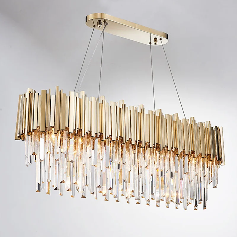 Luxury crystal chandelier gold shine living room lamp hotel decoration can be customized size