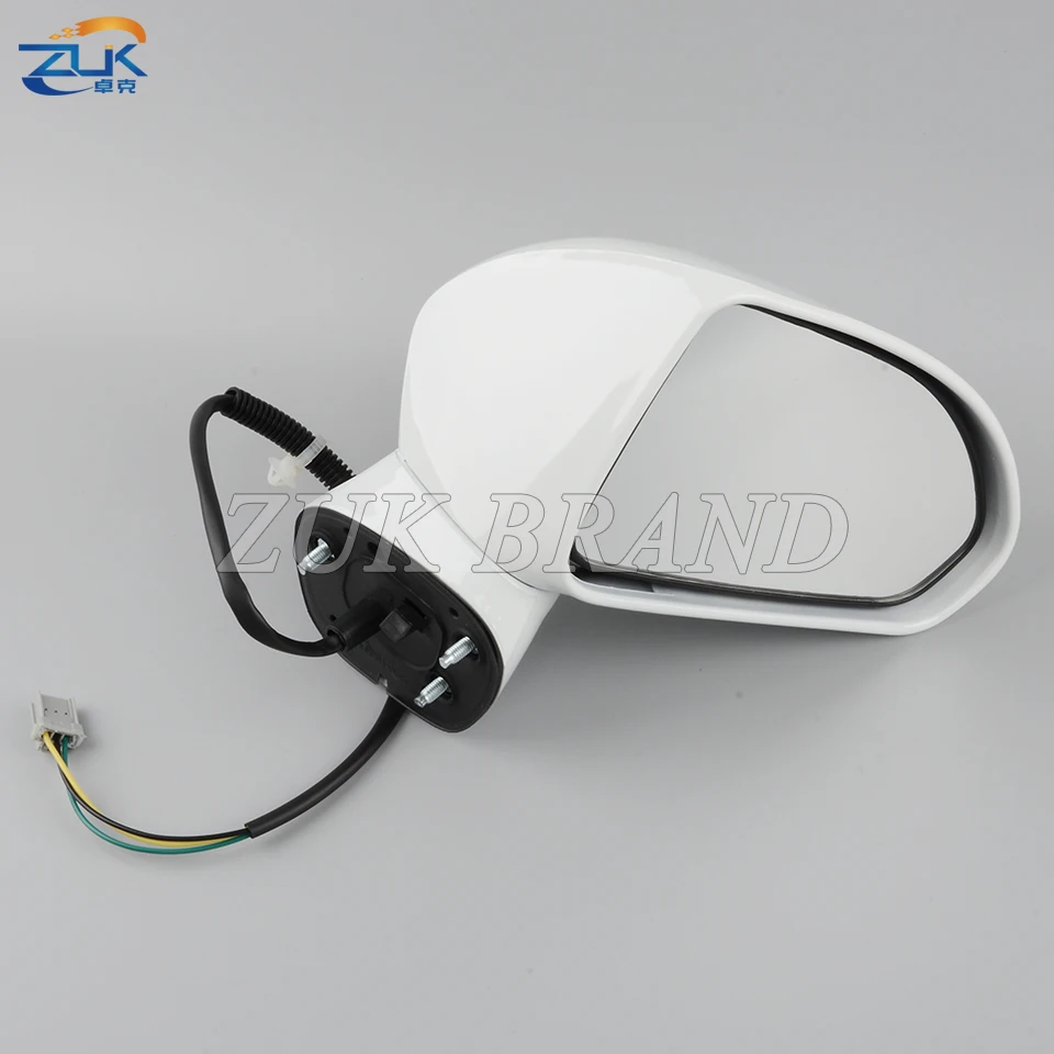 ZUK Left Right Exterior Rearview Mirror Assy For HONDA FIT JAZZ 2005-2008 FIT SALOON 2003-2006 CITY 2007-2008 3-PINS No LED Lamp