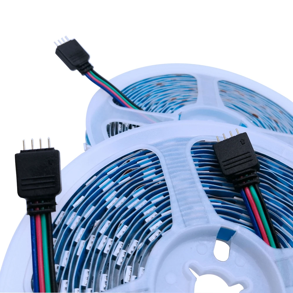 DC12/24V 5050 RGB RGBW RGBWW CCT Led Strip Light 4Pin 60/120Led/M Color Temperature Adjustable White PCB Waterproof IP30/65 5M