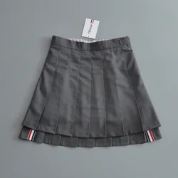 Falda Vintage Y2K para mujer, de cintura alta uniforme escolar, faldas plisadas, minifaldas de baile kawaii para Golf, novedad de verano