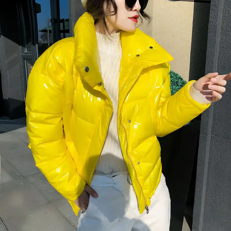 

2019 New Winter Thicken Cotton Coat Plus Size Women Jacket Stand Collar Short Winter Jacket Women Parkas HK164