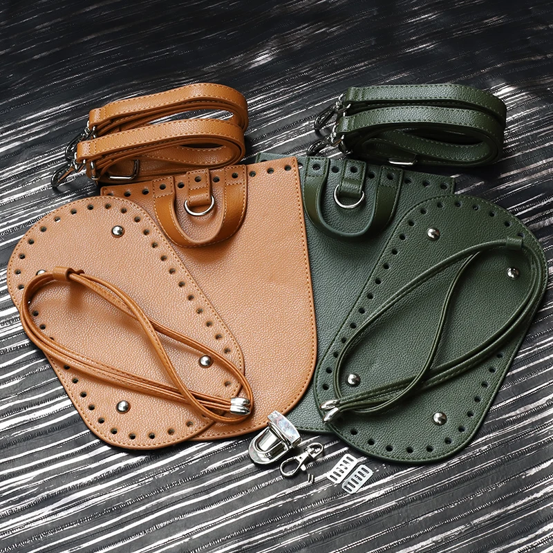 1Set Handmade Bag Bottom Flap Cover Hardware Package Accessories For Bags Diy HandBag Shloulder Straps For Diy Women Backpack