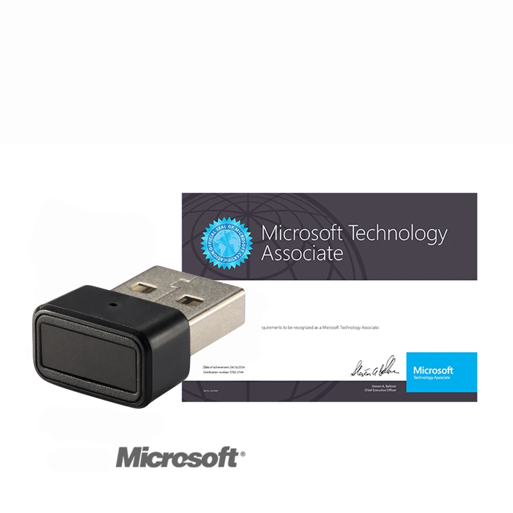 Kercan KE-01 Mini USB Fingerprint Reader for Windows 7, 8, 10 hello Touch Multi Biometric Security Key Black ABS Shell