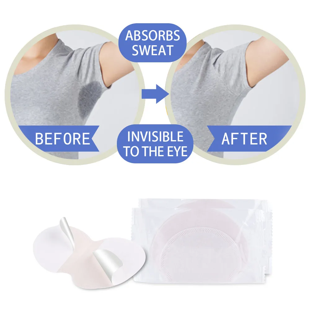 50/100/200/300/400Pcs Sweat Pads Armpit Stickers Crystalline Deodorant Underarm Sweat Protection Under Your Arms Axillary Pads