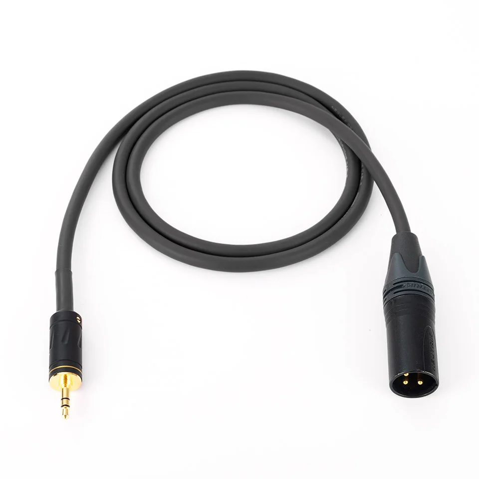 3.5 mm (1/8 Inch) TRS Stereo Male to XLR Male Balanced Interconnect Audio Cable use mogami 2549 neutrik pulg handmade