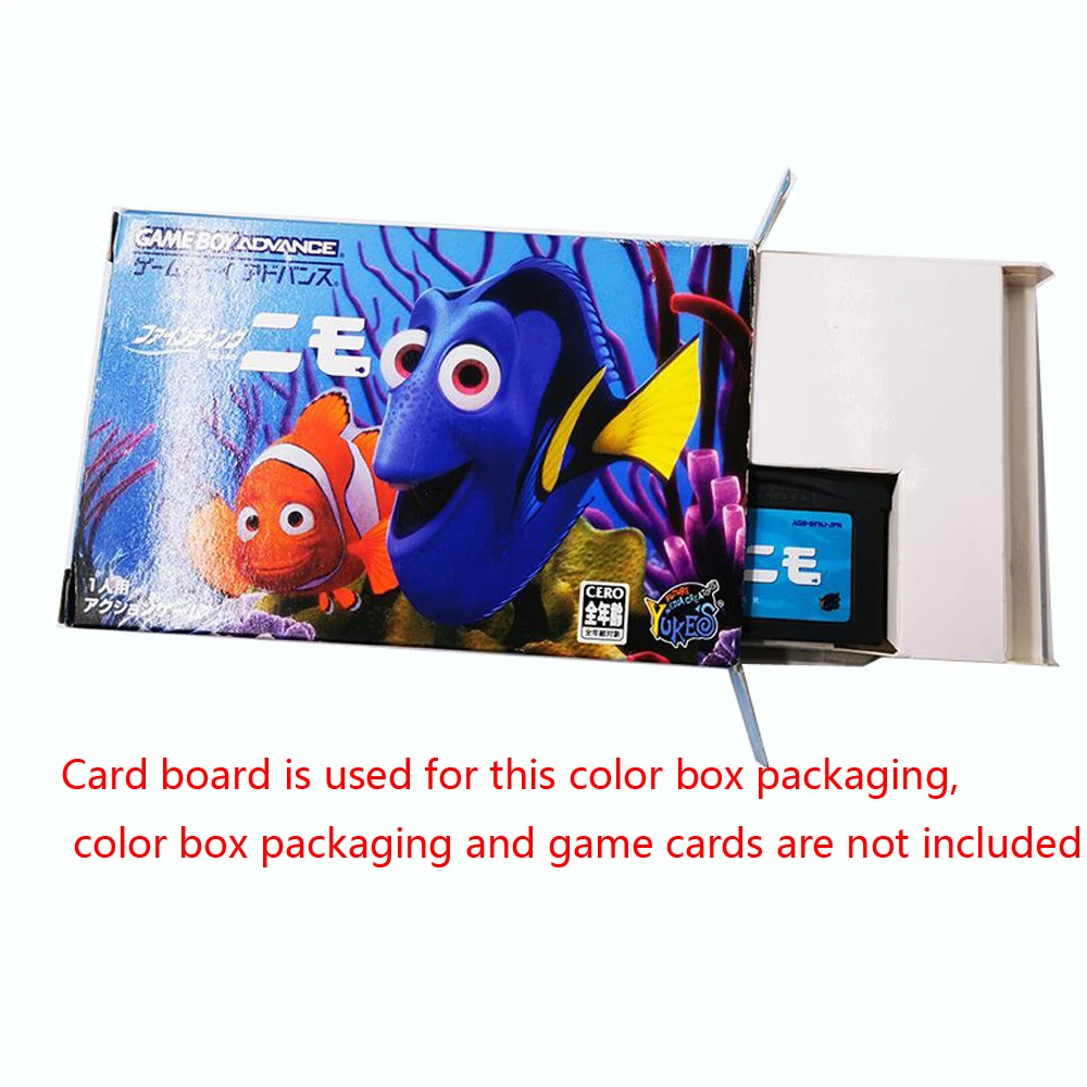 1Pcs สำหรับ GBA หรือสำหรับ GBC กล่องเปลี่ยนกระดาษแข็งด้านในฝังถาดใส่เกมถาดญี่ปุ่นรุ่น