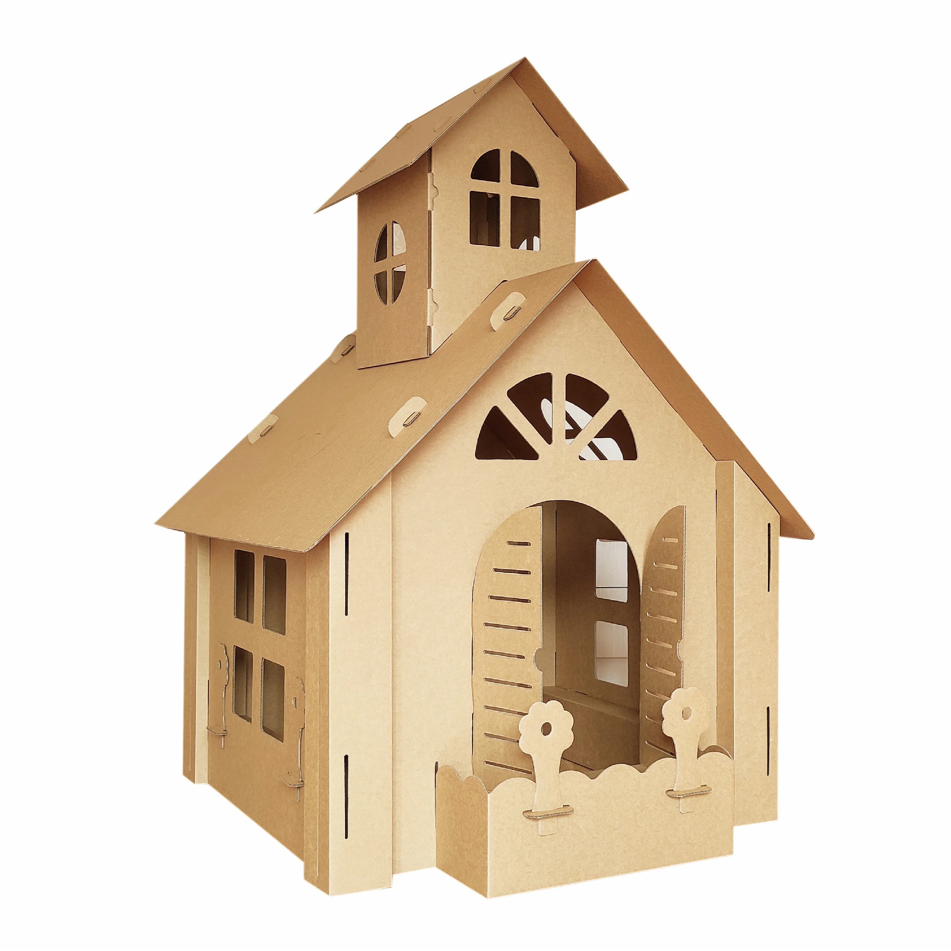 Tienda de campaña para niños, Castillo de papel artesanal, Palacio de papel, tienda de juegos para interiores y exteriores, casa, regalo para bebés, 104,5x95x136,5 cm