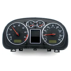 Speed Meter Decor Matt Chrome Gauge Cluster Bezal Dashboard chrome dial ring For VW MK4 Golf 4  Jetta GTI GLI V6 4 Motion