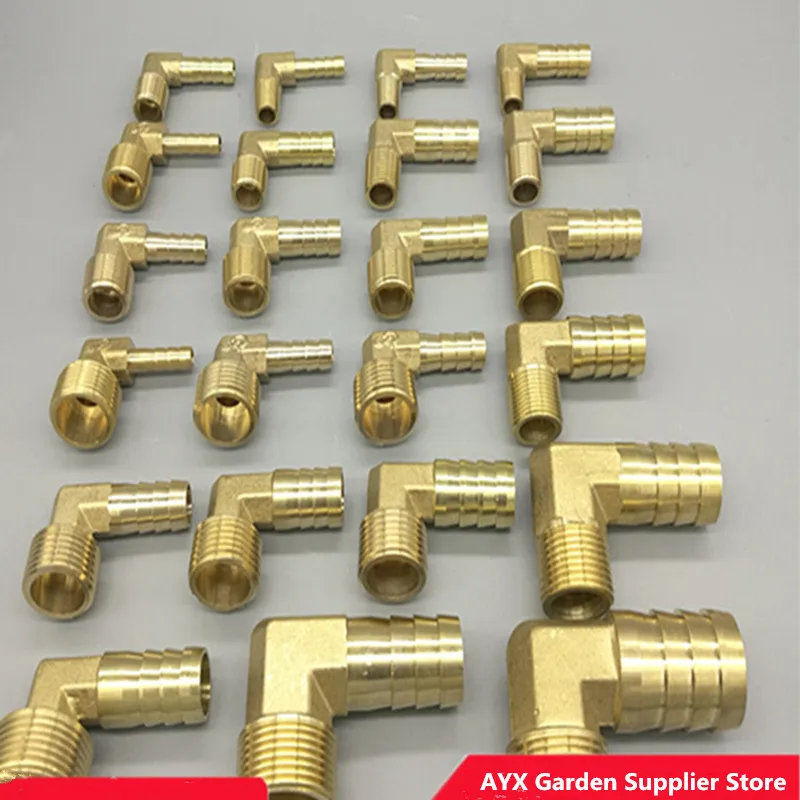 Brass Hose Barb Fitting Elbow 6mm 8mm 10mm 12mm 16mm To 1/4 1/8 1/2 3/8\